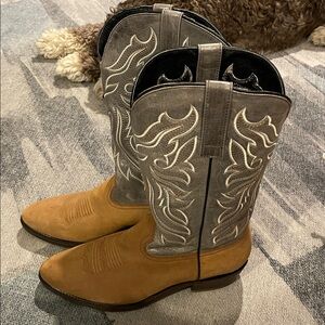 Masterson Boots Tan and Gray Western Cowboy Boots Men’s Size 12 D